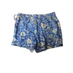 J.Jill Blue floral linen blend wrap blue ditzy floral skort. Elastic back waist Photo 4