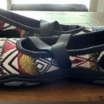 Keen  Sandals Shoes Women's Sz 7.5 Hush Knit MaryJane Patchwork Multi Black Keens Photo 7