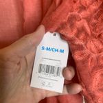 NWT Coral Coverup Boho Kimono Jacket Embroidered Sz S M Orange Size M Photo 8