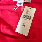 Stateside New  gathered hem long sleeve top shirt size XS Red Photo 4