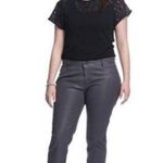 James Jeans NWT New Womens 22 Icon Plus Size Coated Legging Leather Dark Gray Photo 0