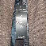 Misook Heritage Fit Faux Leather Trim Size Medium Long Cardigan Dark Academia Photo 13