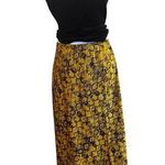 Current Air ANTHROPOLOGIE Harmony Metallic Snake Print Skirt Yellow Size Small Photo 0
