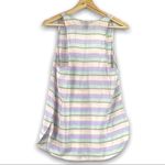 Victoria's Secret Victoria’s Secret - 100% Silk Pastel Striped Tank - M Photo 1