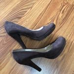 Apostrophe  Brown Faux Suede Heels Size 8 Photo 3