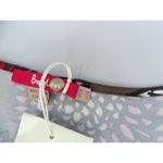 New Boden US 14 Maroon Beaded Scoop Neck Floral Print Viscose Empire Waist Dress Red Photo 2