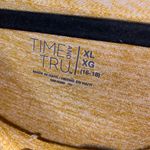 Time And Tru  Yellow Static Lightweight Knit Top Women's Size XL Photo 3