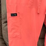Koi Coral Scrub Pants with Navy Accents Pink Size M Photo 1