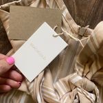 Claire MIdi Marina Stripe Beige Dress Size XXS Photo 5