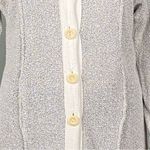 Flax oatmeal knit long buttoned cardigan sweater Size Small Medium. EUC Photo 2