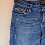 Big Star 1974 women’s Rikki low rise jean sz 32 cropped western boho medium wash Blue Photo 6