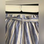 Forever 21 Blue Striped Linen Pants Size 2X Photo 5