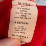 Waverly Grey Halter Keyhole Floral Chiffon Red Mini Dress Medium Photo 9