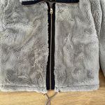 Lucky Brand Gray Faux Fur Teddy Full Zip Up Jacket Photo 1
