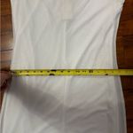 DEADSTOCK y2k white maxi cowl neck sequin dress sheet truffle sleeve glam size 8 Photo 14