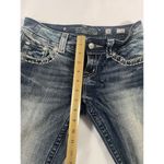 Miss Me JE5652ER Easy Boot Cut Flap Pockets Bling Jeans Distressed Size 26 Photo 5