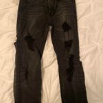 American Eagle Outfitters Black Ripped Jeans Size 2 Photo 0