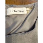 Calvin Klein  Cap Sleeve Lined Peplum Grey  Sheath Dress Womens Size 8 Photo 3