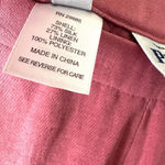 Pendleton Vintage  Silk Linen High Waist Pleated Pants Pink Sz 8 NWT Photo 8