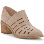 1. State  Ilee Ankle Bootie Pointed Toe Cutout Back Zipper Stacked Heel Size 10 Photo 0