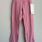 Lululemon NWT Align High Rise Crop 23" Pink Tide Size 0 XS LINED Photo 0