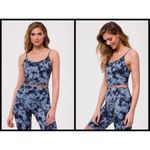 Onzie ππ Belle Cami Crop Top ~ Moonstone Acid Wash Tie-Dye S/M NWT Photo 3
