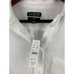 J.Crew White Classic Shirt Womens Size M Cotton Blend Size M Photo 1