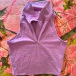 Abercrombie & Fitch soft a & f essentials purple lilac collared tank top Photo 0