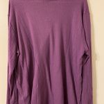 Torrid  Purple Waffle Lace Up‎ V-Neck Long Sleeve Top Size Large Photo 2