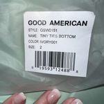 Good American Tiny Ties Bikini Bottoms, Women’s Size 2 (Medium)- Ivory Photo 9