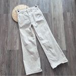 MOTHER the skater prep sneak in ecru wash pants women’s size 25 (small‎ flaw) White Photo 2