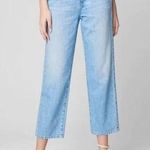 BLANK NYC  The Baxter Cropped High Rise Straight Leg Mom Jeans Blue 26 / 2 Photo 0