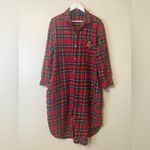 Ralph Lauren Lauren  Plaid Brushed Twill Ballet Sleep Shirt Women’s 2X Photo 2