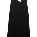 NWT QVC Wardrobe by Brenda French Black Nubby Knit Sleeveless Tank Maxi Dress M Size M Photo 1