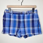 Ralph Lauren Polo Blue White Plaid Chino Shorts Size 4 Embroidered Pony Preppy Photo 0