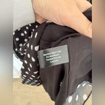 Boston Proper Polk-a-Dot Shoulder Skimming Smocked Waist Dress Black White Polka Dots Size XS Photo 6