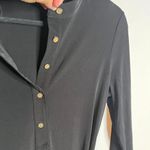 Calvin Klein  black long sleeve henley shift dress Photo 1