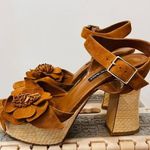 Nine West Winflower Platform Sandals hippie 70’s size 8 brown Photo 0