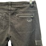 Kuhl Women's Krush Cargo Black Hiking Pants Sz 8 Reg Skinny Fit Moto Zip Pockets Photo 2