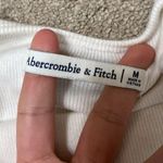 Abercrombie & Fitch White Surplice Ribbed Bodysuit Size M Photo 1