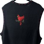 White Stag Vintage  Button Up Sweater Vest Cardinals Holiday Cabin Cozy 18W/20W Photo 5