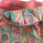 Lilly Pulitzer Barclay Cuffed Board Short Sz. 0 Bright Paisley Pink Green Blue Photo 2