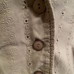 Faded Glory  Tan Eyelet Blazer Jacket Size 8 Photo 1