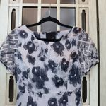 Aryn K .BlackāSatināFloralāMiniāDress Photo 1