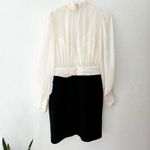Cinq à Sept $495  Holiday Elena White Black Sheer Blouson Mini Dress Sz 2 NEW‎ Photo 10