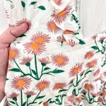 Petal and Pup  Anya Floral Ruffle Shoulder Puff Sleeve White Mini Dress US 10 Photo 6