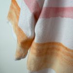 Talbots  Watercolor Striped Tee Sz MP Colorful Preppy Soft Stretch Comfy Coastal Photo 4