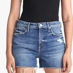 NWT Mother Superior The Dutchie Short Fray Cowboys‎ Don't Cry Blue Size 24 Photo 0