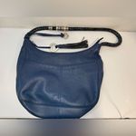Brighton  Barbados Ziptop Hobo Bag Midnight Leather Braided Strap GUC Photo 9