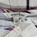 Speechless  Womens Plus Size XL Striped V Neck‎ Wrap Dress Ruffle Hem Photo 3